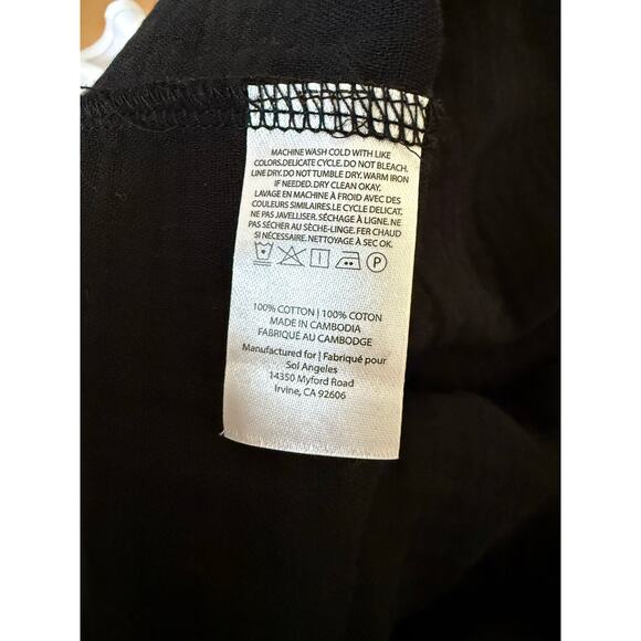 Sol Angeles Plus Gauze Maxi Dress In Black Size XL/XXL - Picture 6 of 7